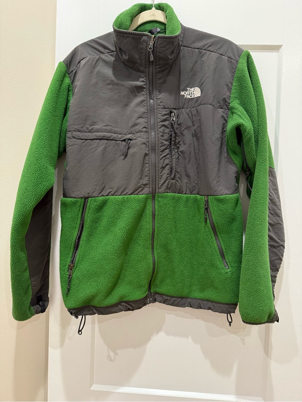 The North Face Men’s M Green Black Denali Fleece Jacket Full Zip - Read